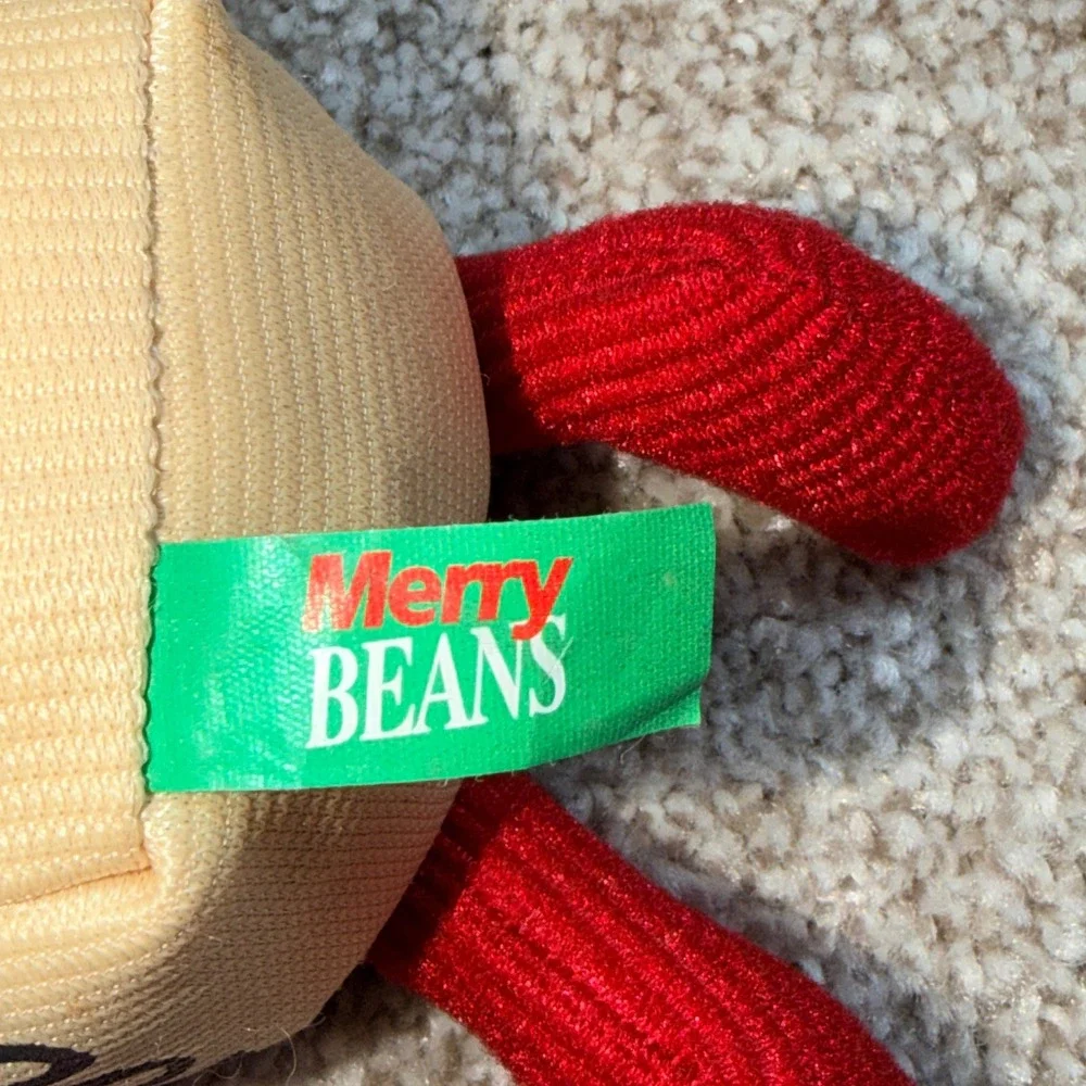 Vintage Dan Dee Merry Beans Egg Nog Plush Christmas Holiday Bean Bag Toy